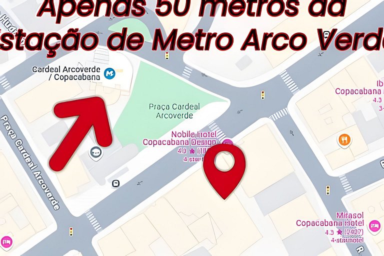 Melhor localização em Copacabana c/ estacionamento