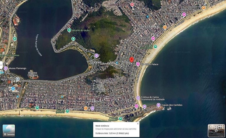 Apartamento Espaçoso e Iluminado no Coração de Copacabana